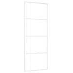 Schuifdeur Esg-Glas En Aluminium Wit