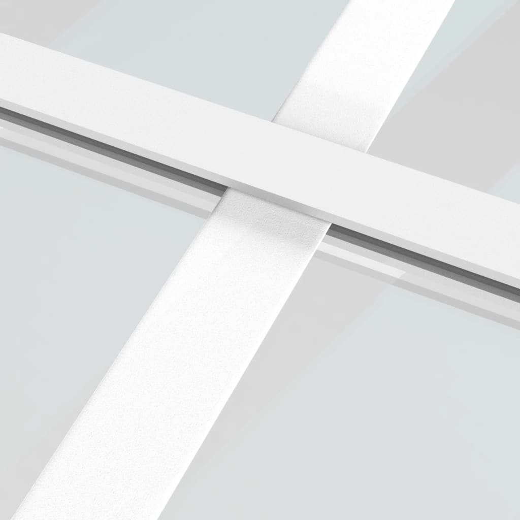 Schuifdeur Esg-Glas En Aluminium Wit