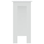 Bartafel Met Schap 102X50X103,5 Cm Bewerkt Hout