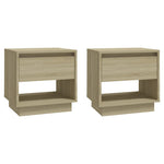 Nachtkastjes 45X34X44 Cm Bewerkt Hout Kleurig