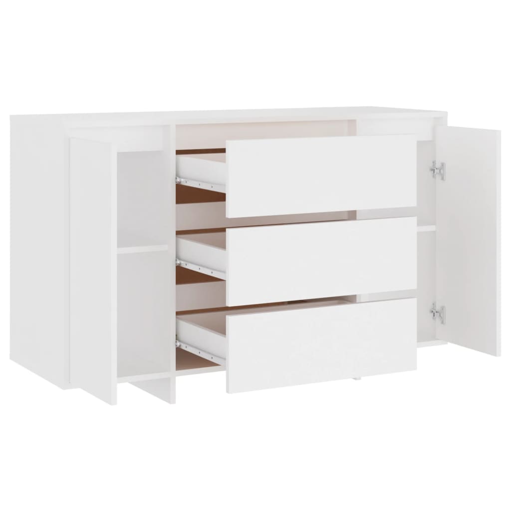 Dressoir Met 3 Lades 120X41X75 Cm Bewerkt Hout