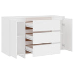 Dressoir Met 3 Lades 120X41X75 Cm Bewerkt Hout