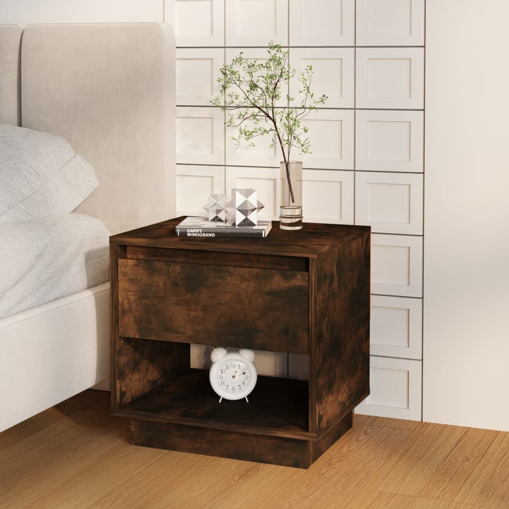 Nachtkastjes 45X34X44 Cm Bewerkt Hout Kleurig