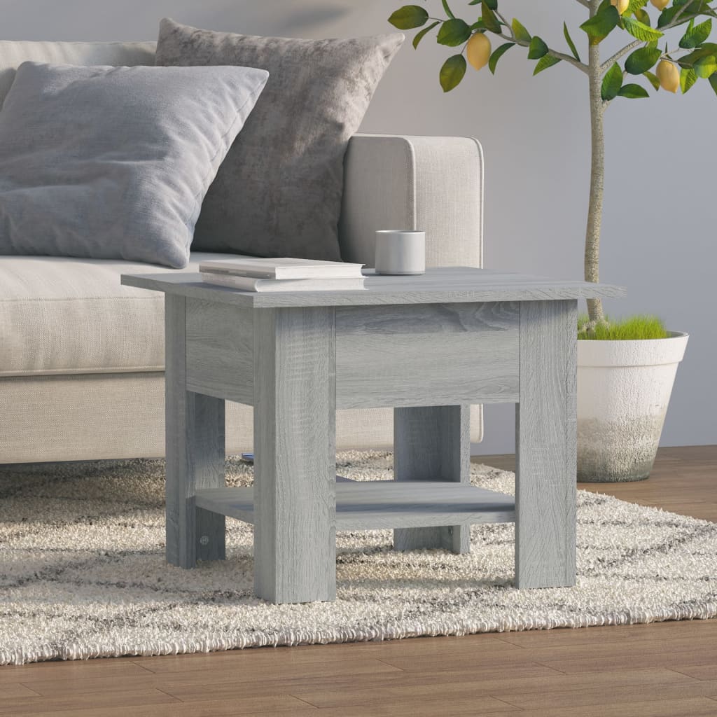 Salontafel 55X55X42 Cm Bewerkt Hout