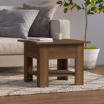 Salontafel 55X55X42 Cm Bewerkt Hout
