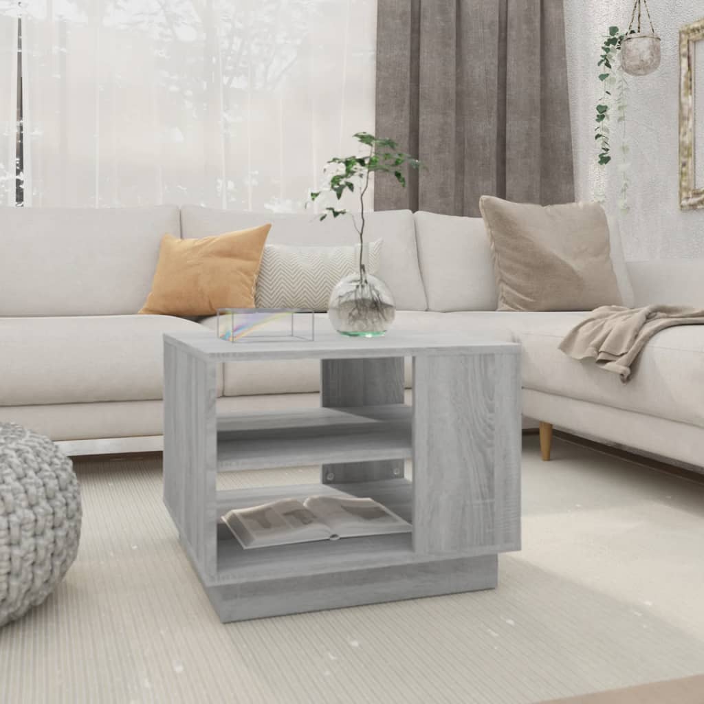 Salontafel 55X55X43 Cm Bewerkt Hout