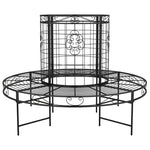 Boombank Rond Ø137 Cm Staal Zwart