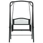 Schommelbank 124 Cm Staal Zwart