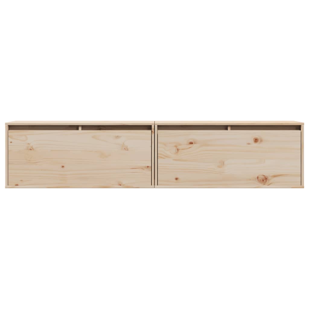 Wandkasten 80X30X35 Cm Massief Grenenhout