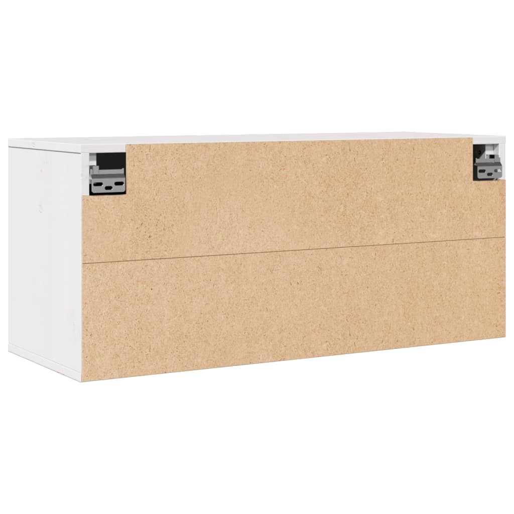 Wandkast 80X30X35 Cm Massief Grenenhout