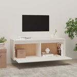 Wandkast 100X30X35 Cm Massief Grenenhout