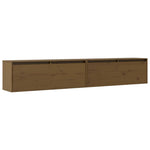 Wandkasten 100X30X35 Cm Massief Grenenhout