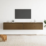 Wandkasten 100X30X35 Cm Massief Grenenhout