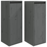 Wandkasten 30X30X80 Cm Massief Grenenhout