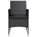 -Delige Loungeset Met Kussens Poly Rattan