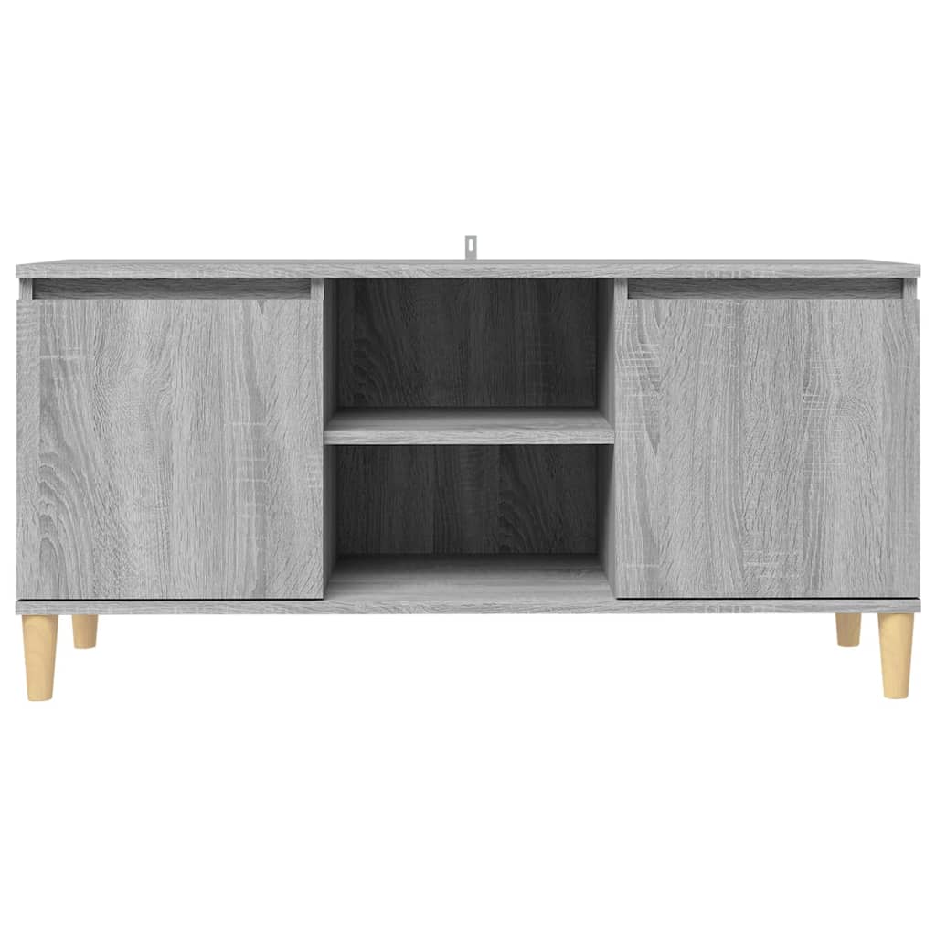Tv-Meubel Met Houten Poten 103,5X35X50 Cm Eiken