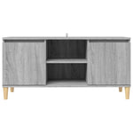 Tv-Meubel Met Houten Poten 103,5X35X50 Cm Eiken