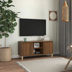 Tv-Meubel Met Massief Houten Poten 03,5X35X50 Cm