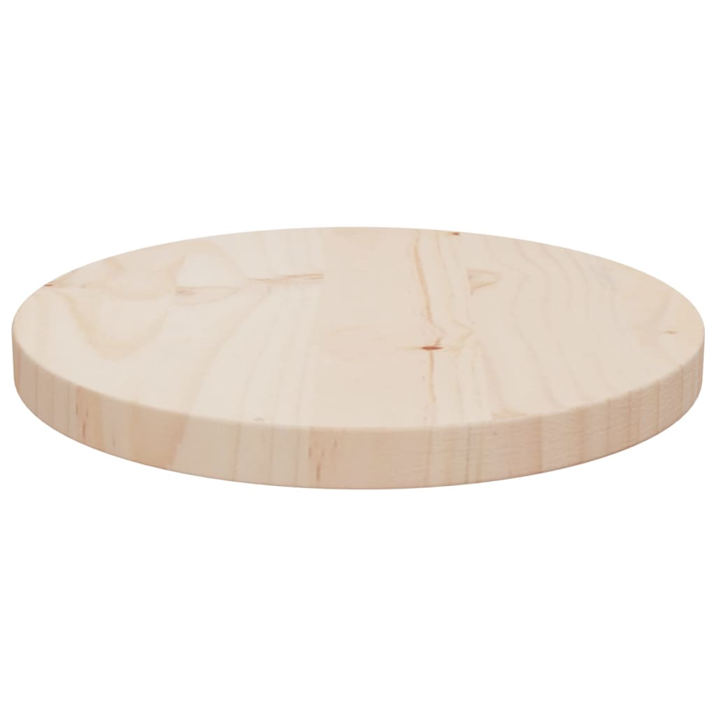 Tafelblad Ø30X2,5 Cm Massief Grenenhout