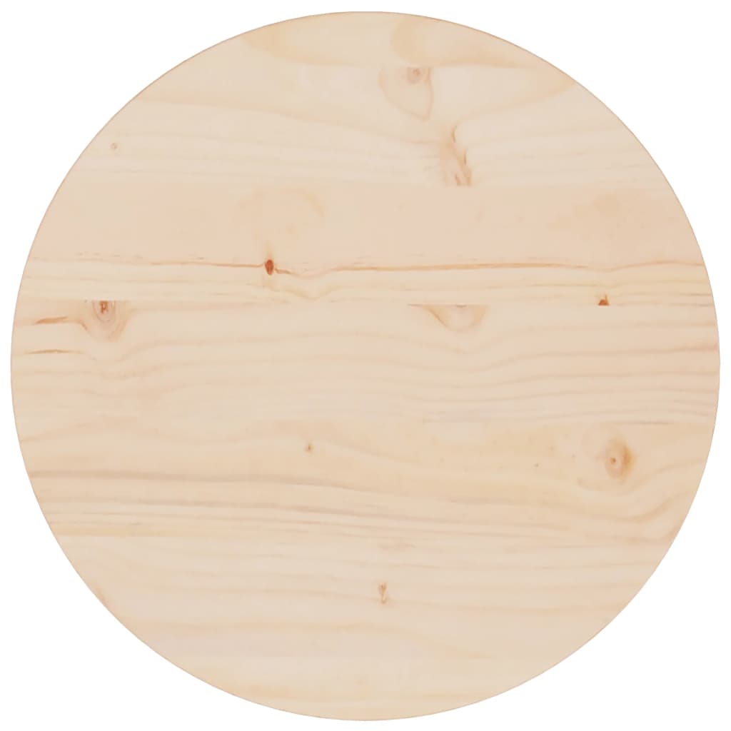 Tafelblad Ø30X2,5 Cm Massief Grenenhout