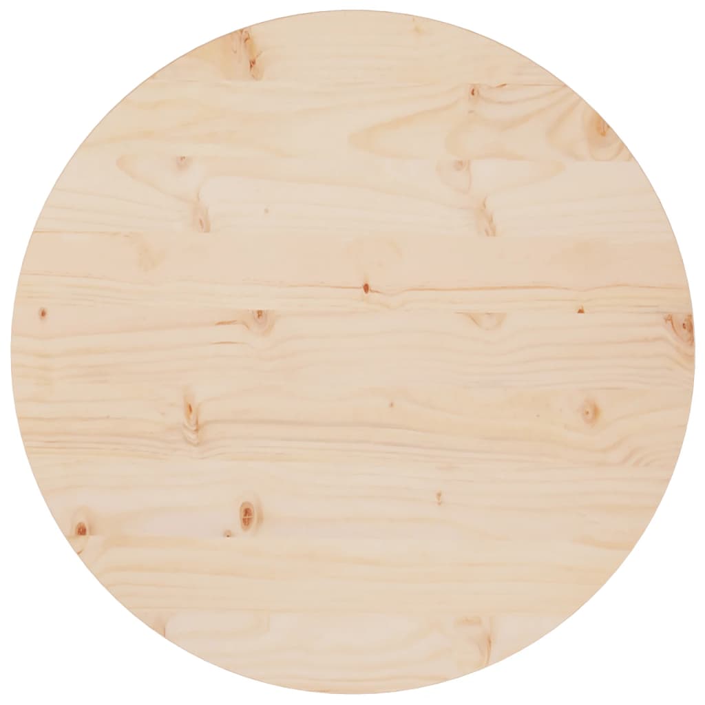 Tafelblad Ø30X2,5 Cm Massief Grenenhout