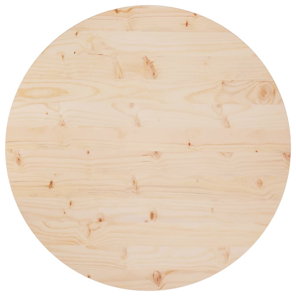 Tafelblad Ø30X2,5 Cm Massief Grenenhout