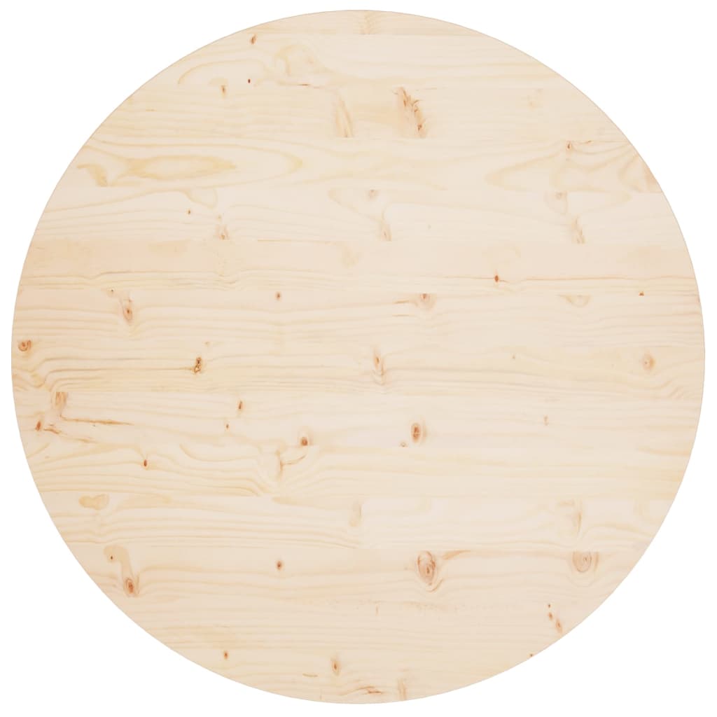 Tafelblad Ø30X2,5 Cm Massief Grenenhout