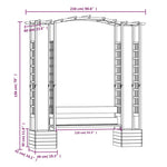 Pergola Met Bank En Plantenbakken Geïmpregneerd Grenenhout