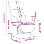 Relaxstoel Met Voetenbank Fluweel