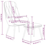 Relaxstoel Met Voetenbank Fluweel