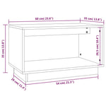 Tv-Meubel 60X35X35 Cm Massief Grenenhout