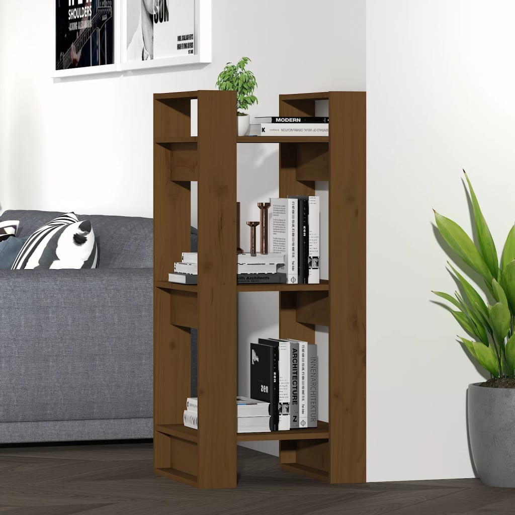 Boekenkast/Kamerscherm 41X35X91 Cm Massief Grenenhout