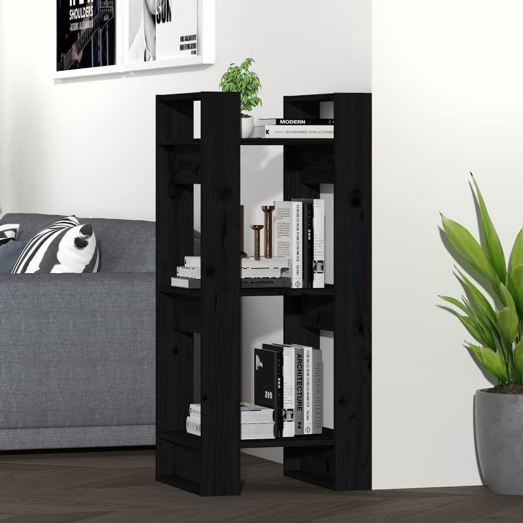 Boekenkast/Kamerscherm 41X35X91 Cm Massief Grenenhout