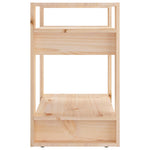 Boekenkast/Kamerscherm 60X35X57 Cm Massief Grenenhout