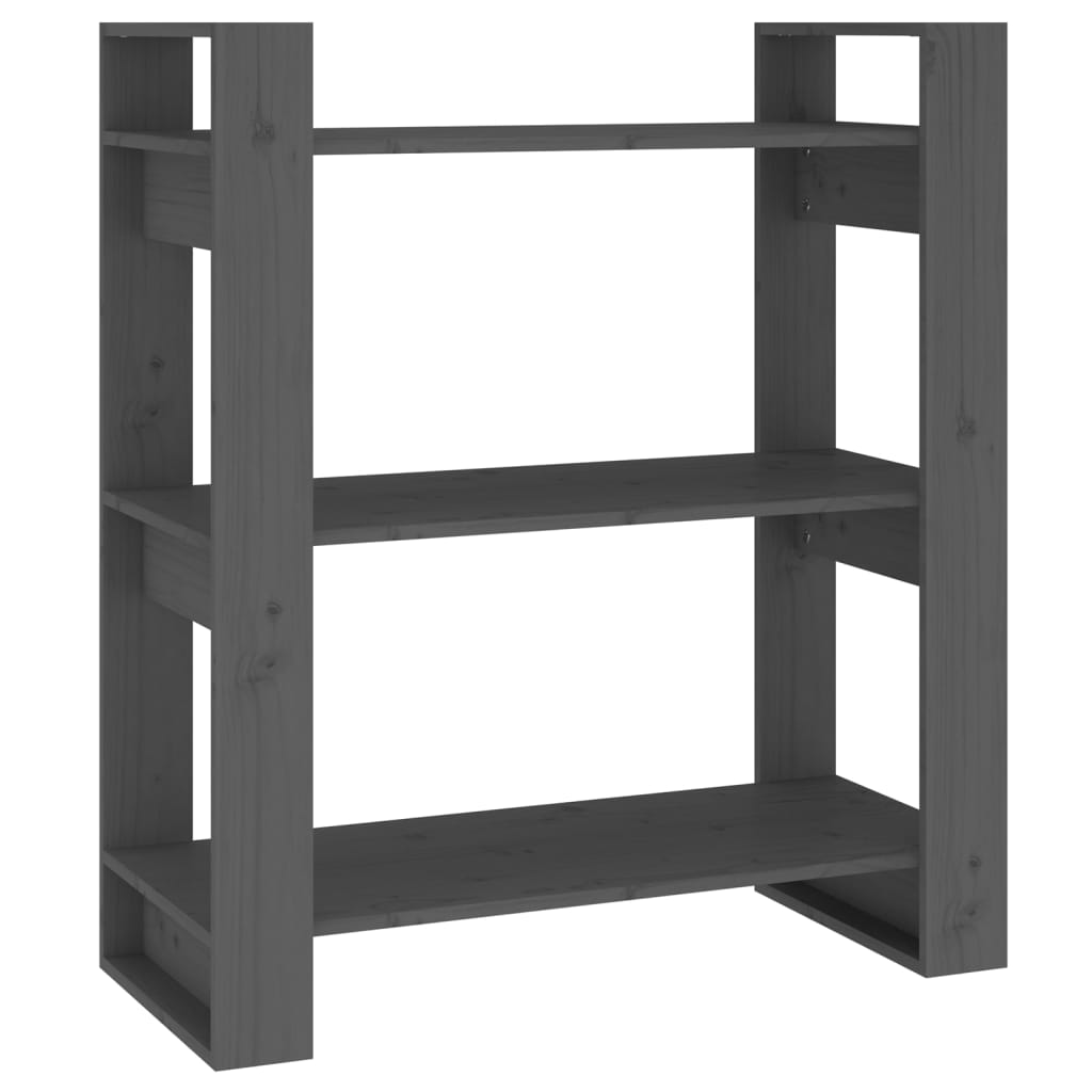 Boekenkast/Kamerscherm 80X35X91 Cm Massief Grenenhout