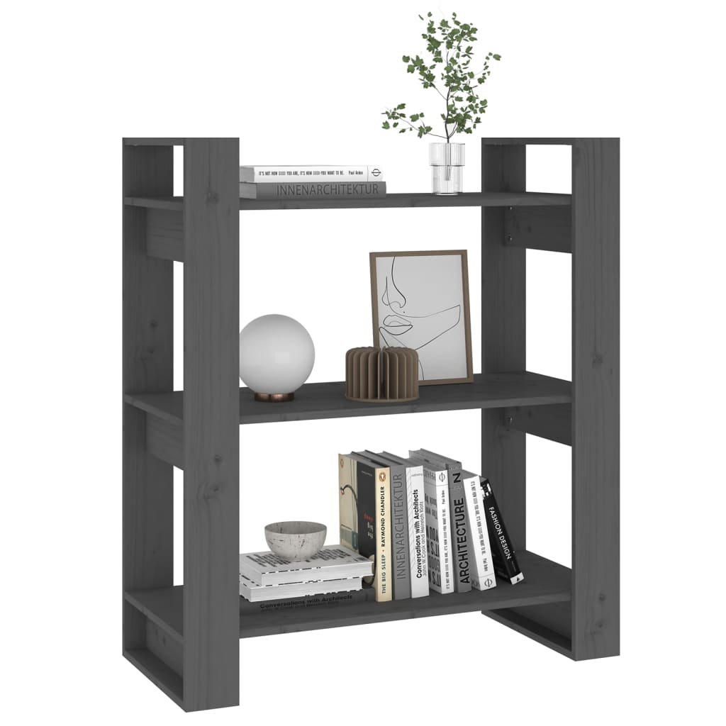 Boekenkast/Kamerscherm 80X35X91 Cm Massief Grenenhout