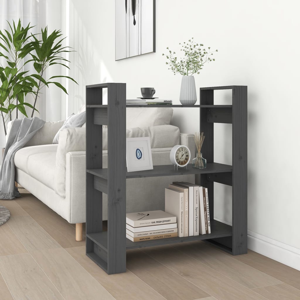 Boekenkast/Kamerscherm 80X35X91 Cm Massief Grenenhout