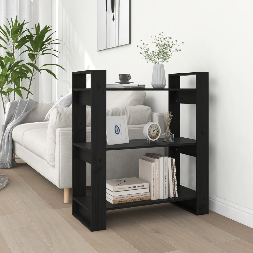 Boekenkast/Kamerscherm 80X35X91 Cm Massief Grenenhout