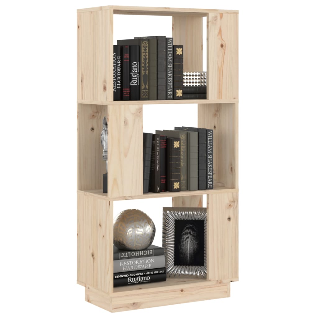 Boekenkast/Kamerscherm 51X25X101 Cm Massief Grenenhout