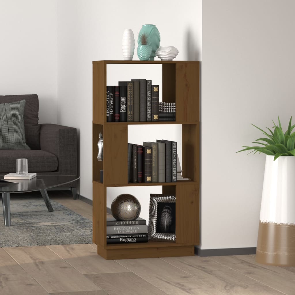 Boekenkast/Kamerscherm 51X25X101 Cm Massief Grenenhout