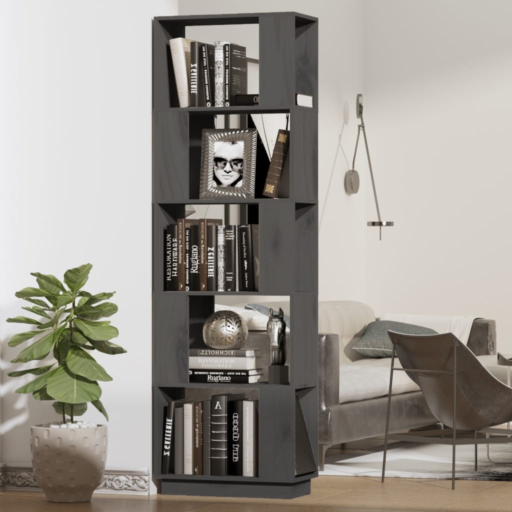 Boekenkast/Kamerscherm 51X25X163,5 Cm Massief Grenenhout