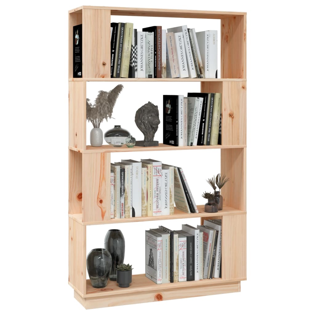 Boekenkast/Kamerscherm 80X25X132 Cm Massief Grenenhout