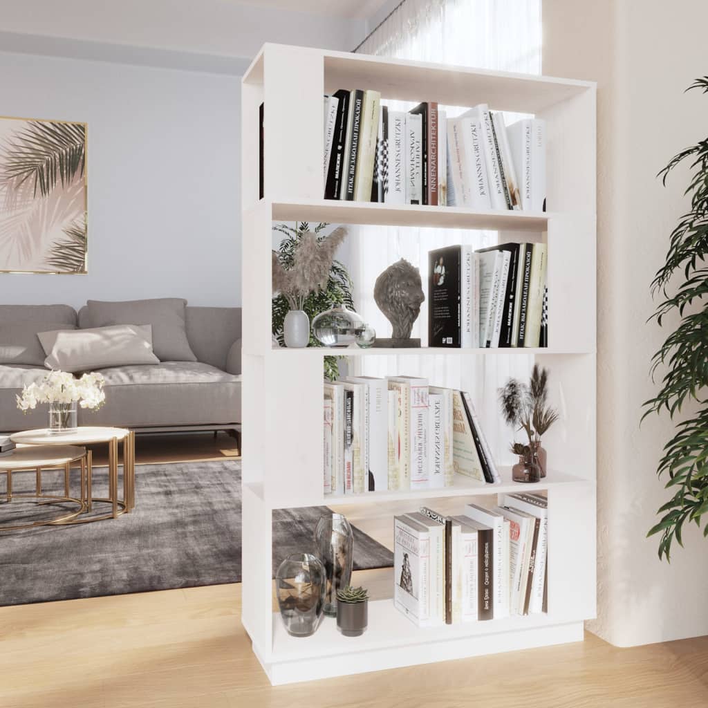 Boekenkast/Kamerscherm 80X25X132 Cm Massief Grenenhout