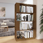 Boekenkast/Kamerscherm 80X25X132 Cm Massief Grenenhout