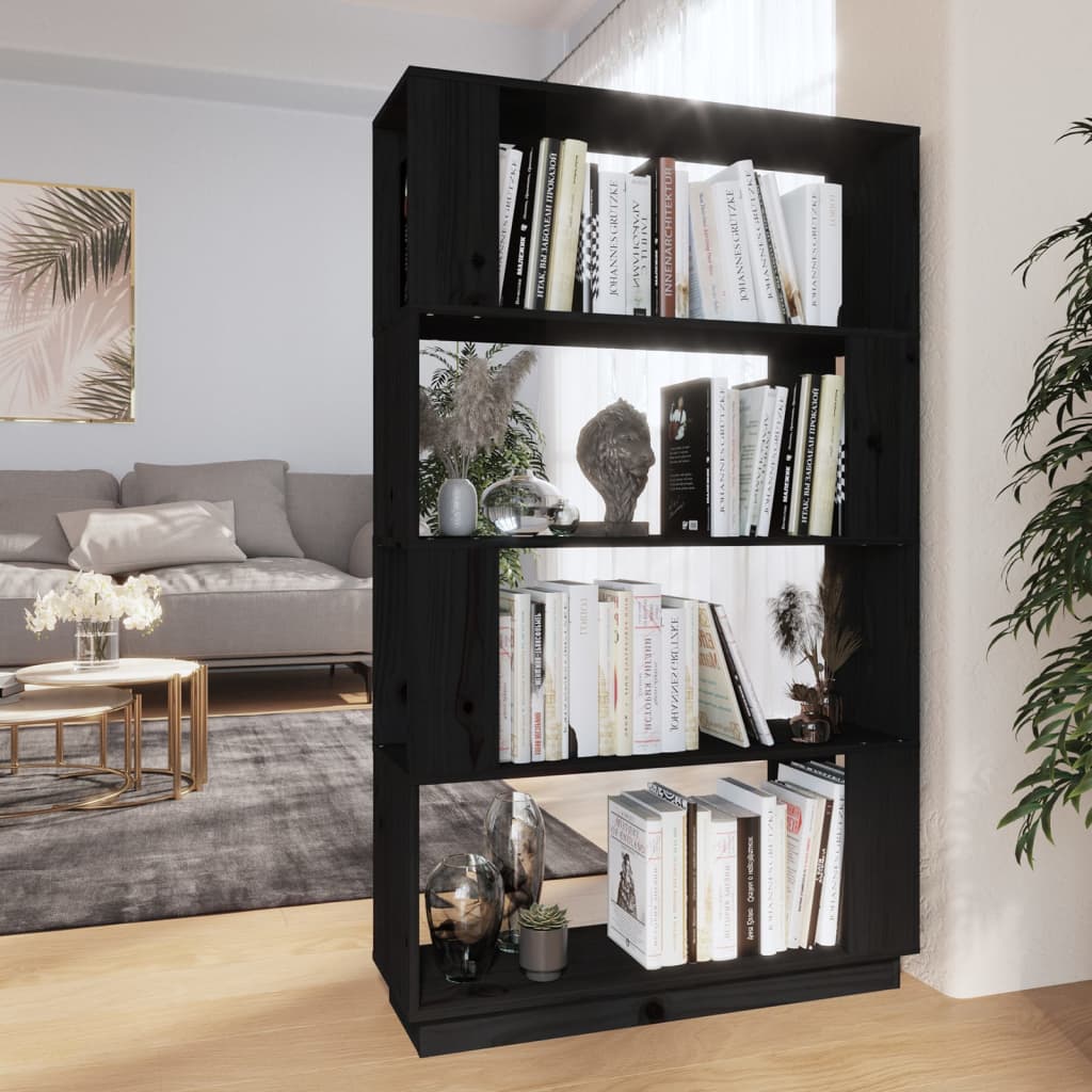 Boekenkast/Kamerscherm 80X25X132 Cm Massief Grenenhout