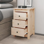 Nachtkastjes 40X35X61,5 Cm Massief Grenenhout