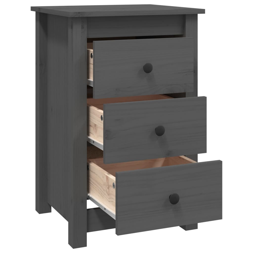 Nachtkastjes 40X35X61,5 Cm Massief Grenenhout