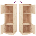Hoge Kast 38X35X117 Cm Massief Grenenhout