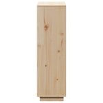 Hoge Kast 38X35X117 Cm Massief Grenenhout