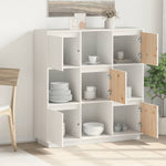 Hoge Kast 110,5X35X117 Cm Massief Grenenhout